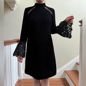 NWT SHOSHANNA Oliver Dress Velvet‎ Lace Floral Whimsigoth Goth Fairy Grunge 2